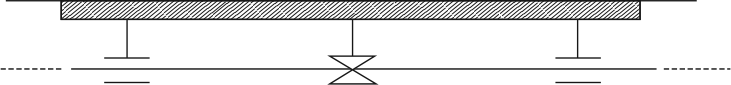 Fig. 4-3: One anchor point, all other supports sliding